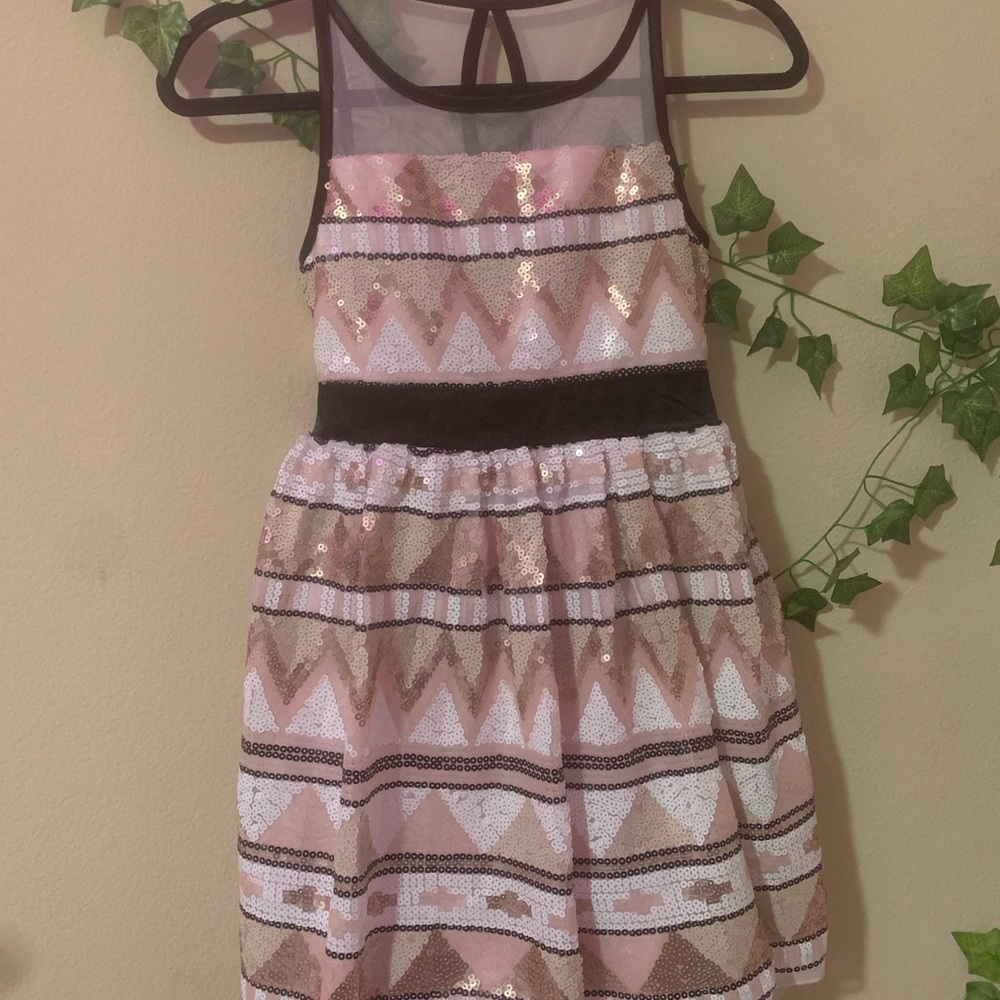 Formal sequin dress for young girls age 10